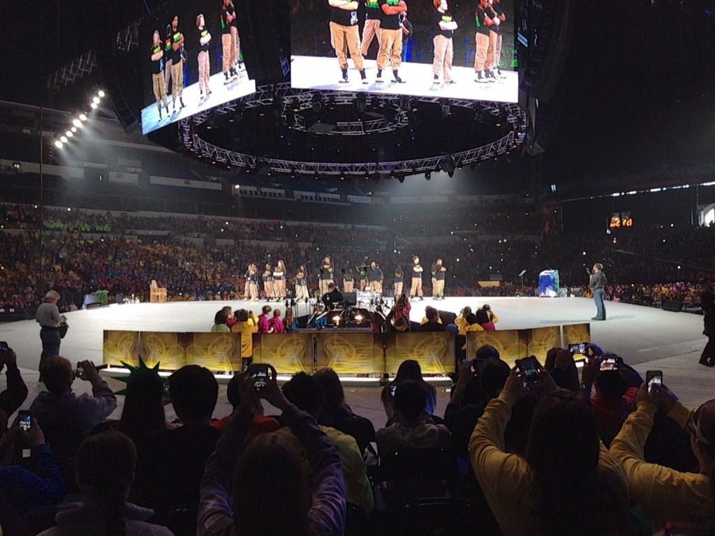 The National Catholic Youth Conference was held in November at Lucas Oil Stadium in Indianapolis. photo by Austin Sanders 