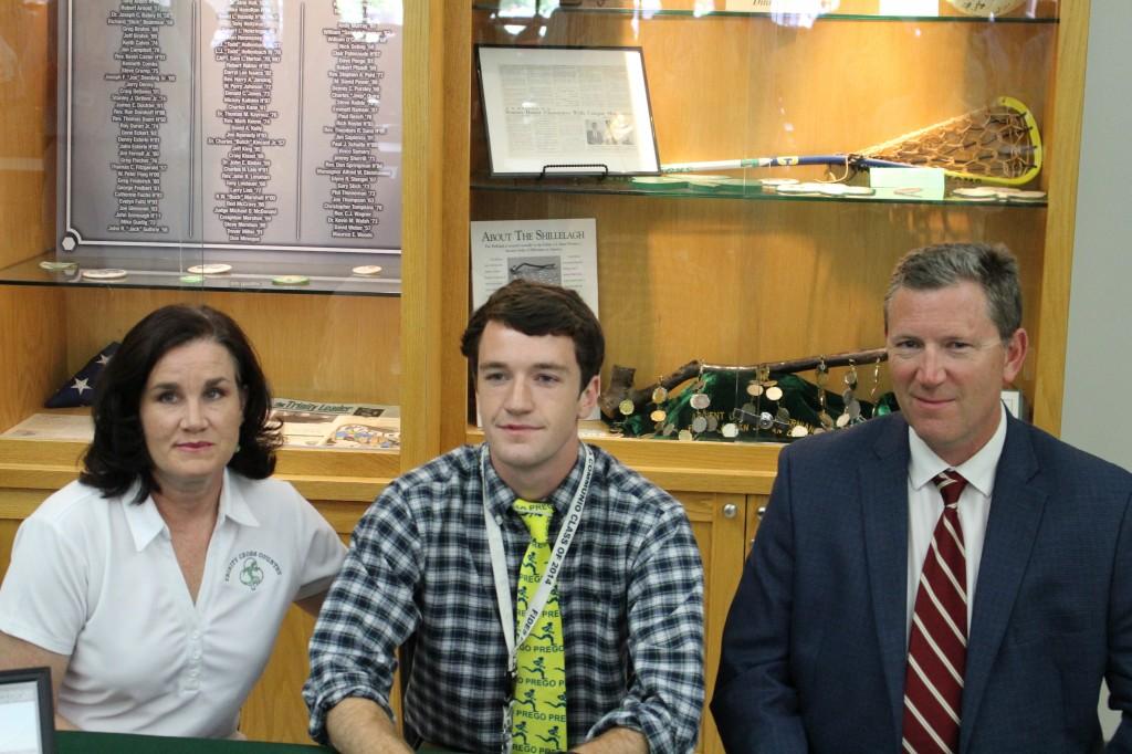 Lee University signee Nick Eckert with parents Wendy and Al