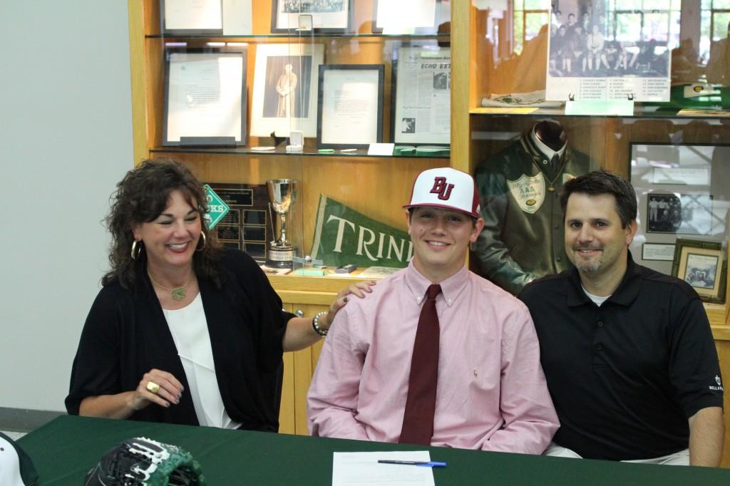 Bellarmine signee Brady Pfaadt with parents Staci and Brian